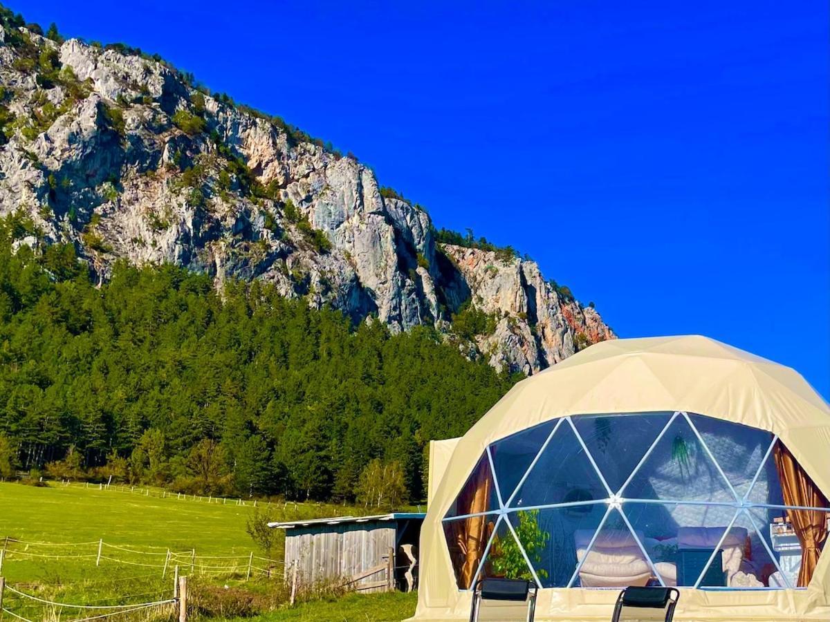 Glamping Hohe Wand - Zelt Mit Sternenfenster Und Whirlpool Hotel Maiersdorf Luaran gambar