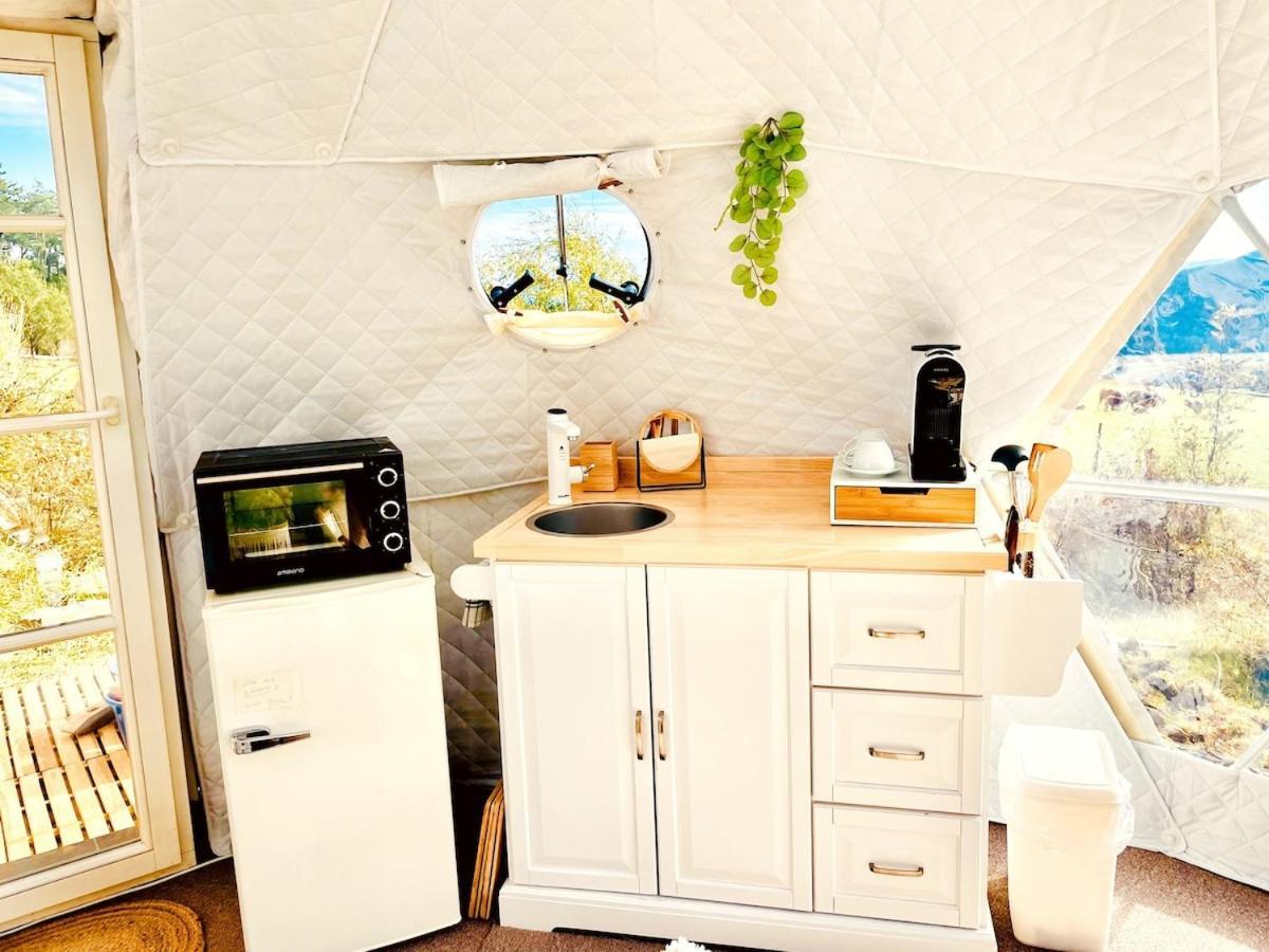 Glamping Hohe Wand - Zelt Mit Sternenfenster Und Whirlpool Hotel Maiersdorf Luaran gambar