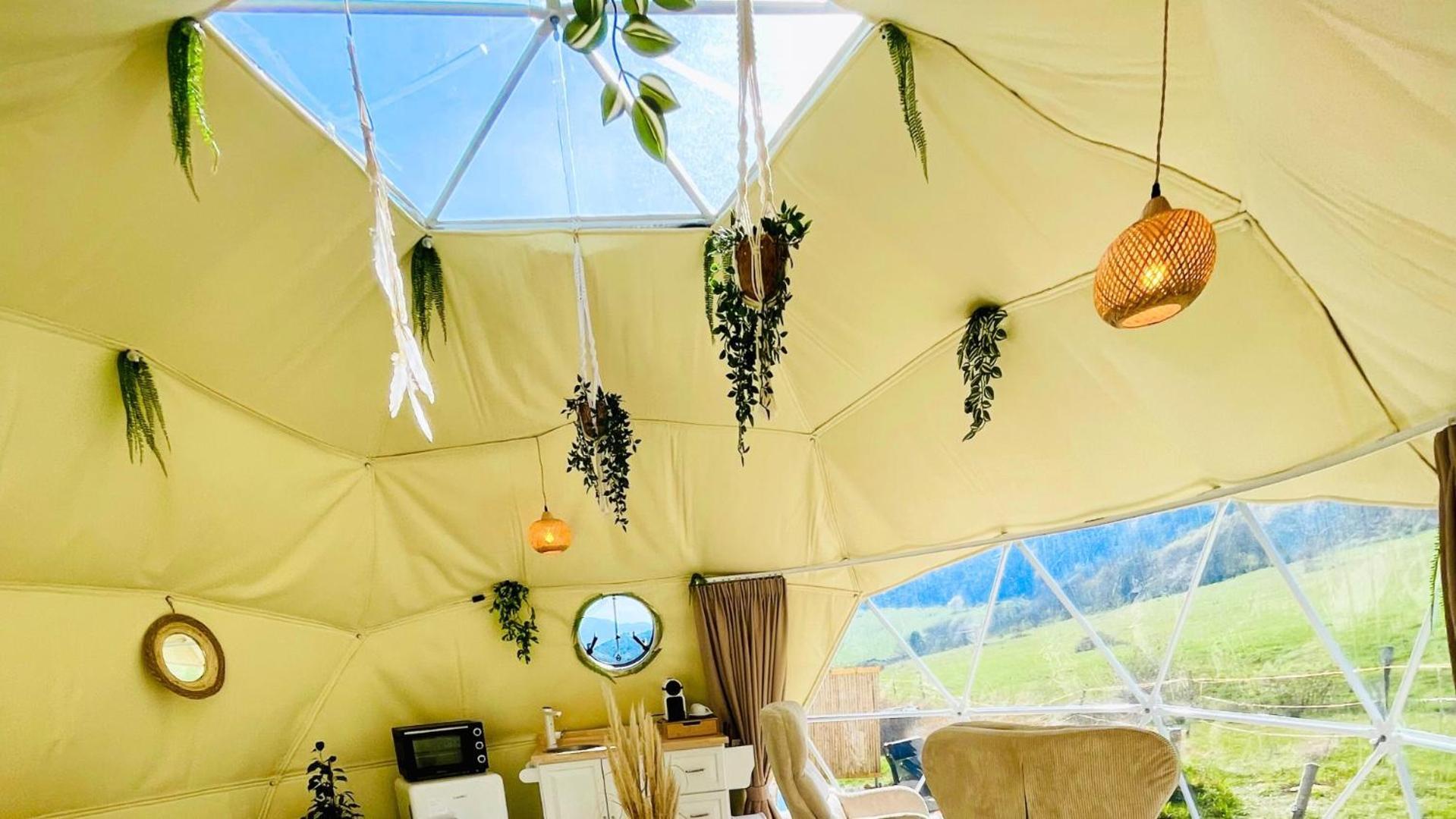 Glamping Hohe Wand - Zelt Mit Sternenfenster Und Whirlpool Hotel Maiersdorf Luaran gambar